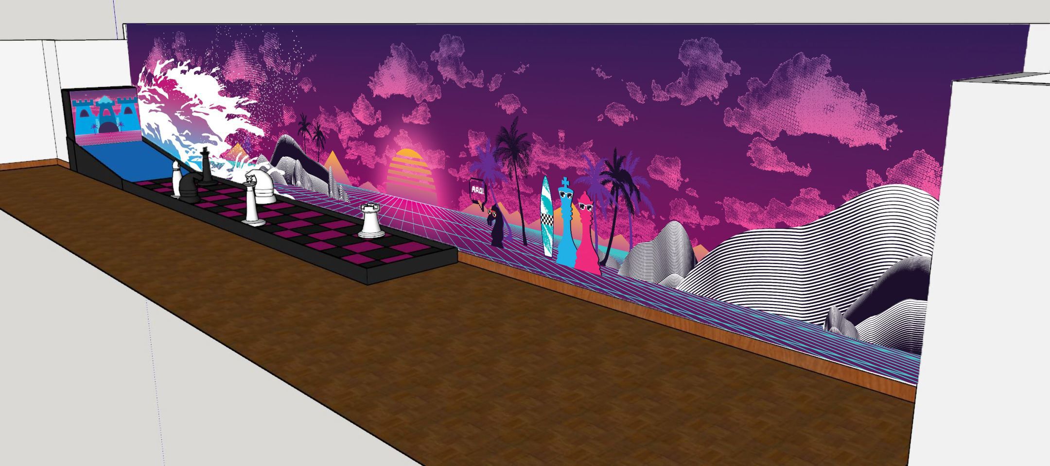 Artist's rendering of hole 9 for Sheldon